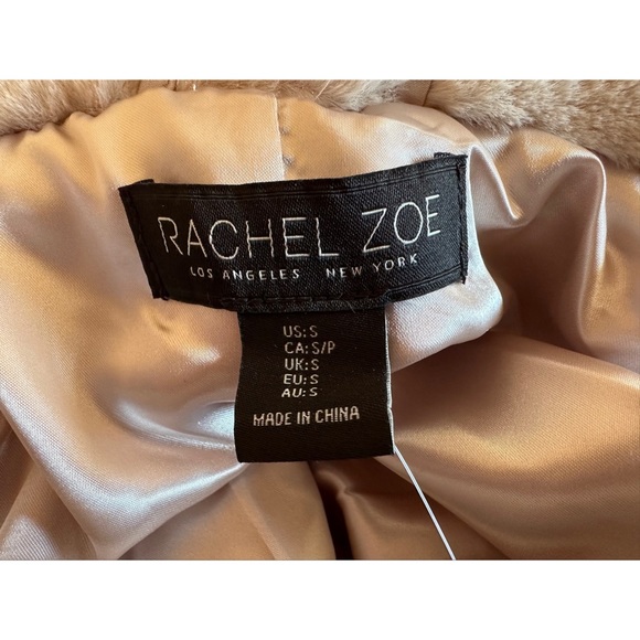 Rachel Zoe Cream Faux Fur Coat, NWT, S - Picture 8 of 10